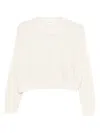 Ivory Paris Crew-neck Sweater In Neutral