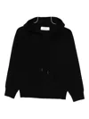 Ivory Paris Hooded Sweater In Black