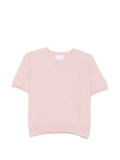 Ivory Paris Short-sleeve Sweater In Pink