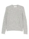 Ivory Paris Sequin-embellished Sweater In Gray