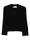 Ivory Paris V-neck Sweater In Black