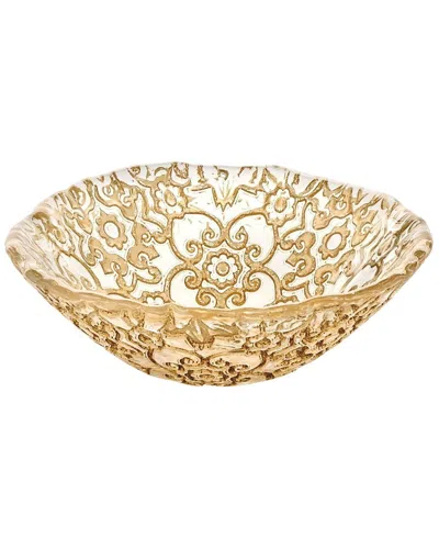 Ivv Arabesque Gold Leaf Bowl In Neutral