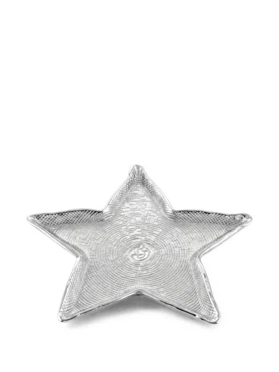 Ivv Glitter-effect Star Tray In Silver