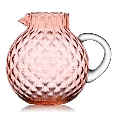 Ivv Industria Vetraria Valdarnese Glu Ball Pitcher In Pink
