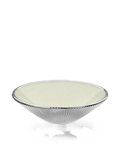 Ivv Lirica Pleated Bowl In Silver
