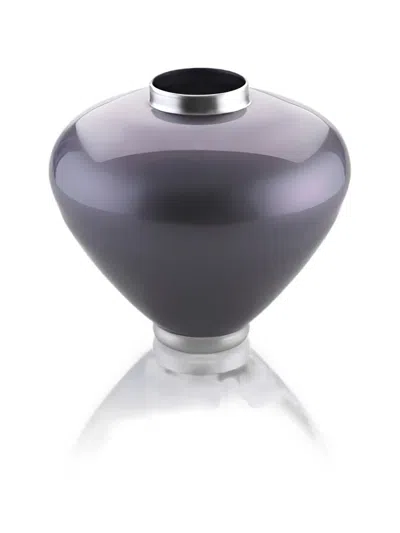 Ivv Zahara Metallic-trim Vase In Blue