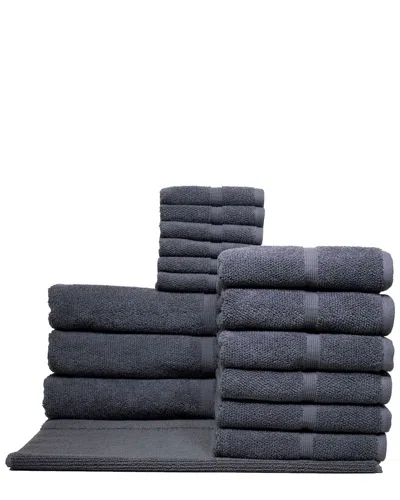 IVY 16PC IVY COLLECTION RICE EFFECT TOWEL SET