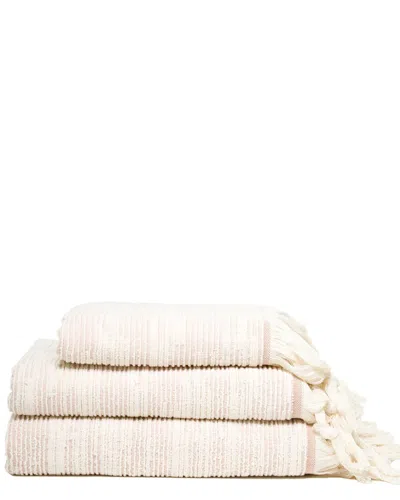 IVY 3PC IVY COLLECTION MAINE TRADITIONAL TOWEL SET