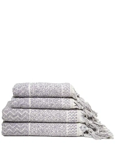 Ivy 4pc  Collection Hitit Traditional Towel Set In Ecru