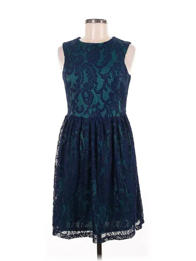 Pre-owned Ivy & Blu Cocktail Dress In Teal