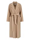 Ivy & Liv Belted Coat In Neutral