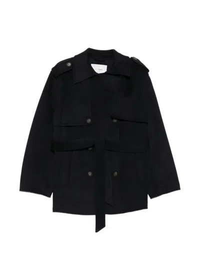 Ivy & Oak Belted Double-breasted Jacket In Pink