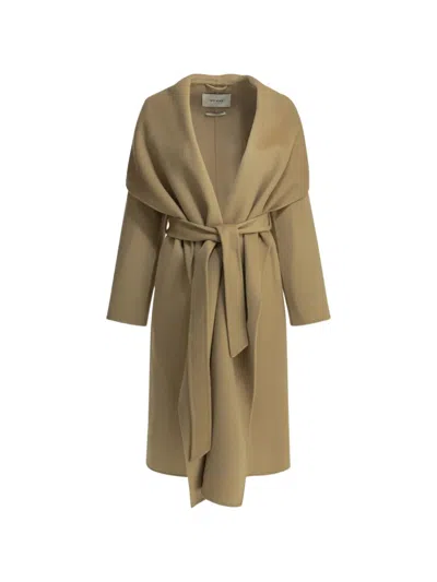 Ivy & Oak Ivy Oak Beige Wool Jackets Coats In Green