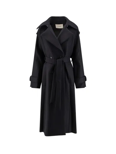 Ivy & Oak Caroline Oversize Responsible Virgin Wool Blend Coat In Blue