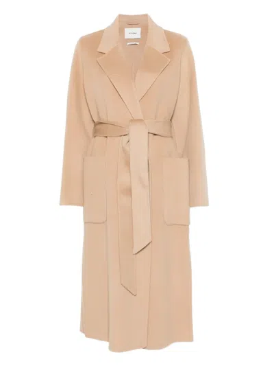 Ivy & Oak Celia Belted Coat In Neutral