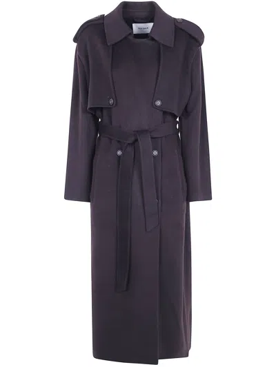 Ivy & Oak Coat Wool "camerona" In Blue