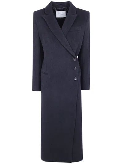 Ivy & Oak Ioclio Double-breasted Wool Coat In Blue
