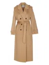 Ivy & Oak Colette Ann Double-breasted Coat In Brown