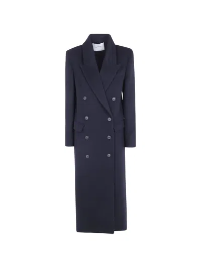 Ivy & Oak Double-breasted Coat In Blue