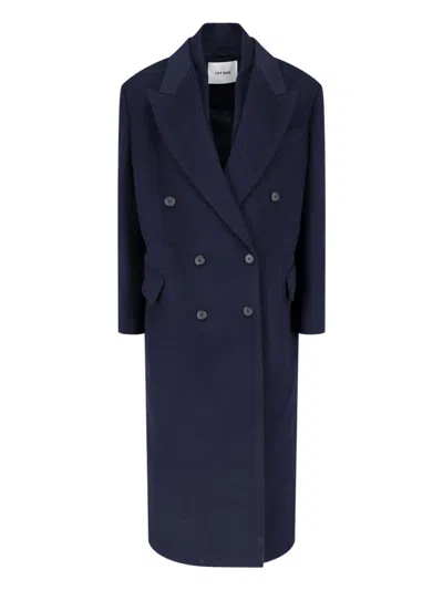 Ivy & Oak Double-breasted Coat "iocirce" In Blue