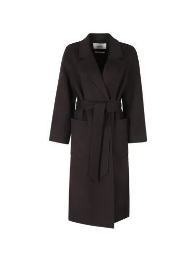 Ivy & Oak Iocelia Belted Hand-stitched Coat In Brown