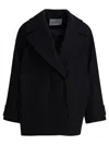 Ivy & Oak Ivy Oak Black Wool Cashmere Blend Jacket In Blue
