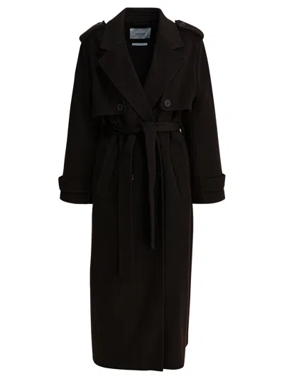 Ivy & Oak Ivy Oak Brown Wool Jacket In Black