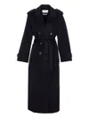 Ivy & Oak Blue Colette Coat Double Breasted In Blue