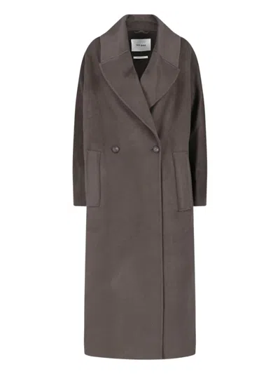 Ivy & Oak Ivy Oak Double-breasted Long Coat In Green