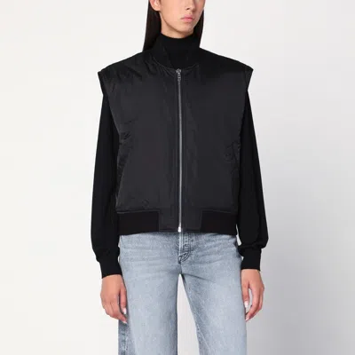 IVY & OAK IVY OAK  JAMILA GILET-JACKET IN BLACK