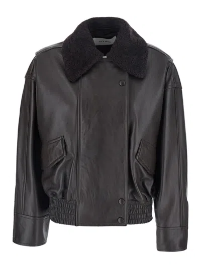 Ivy & Oak Ivy Oak Laila Lane Leather Jacket In Brown