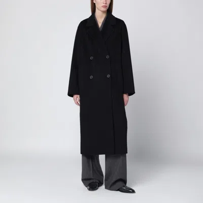 IVY & OAK IVY OAK NAVY BLUE PINSTRIPE DOUBLEBREASTED COAT
