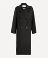 Ivy & Oak Ivy Oak Women's Clara Pinstripe Wool Coat In Black