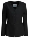 Ivy & Oak Ivy Oak Black Viscose Wool Blend Jacket In Black