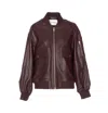 Ivy & Oak Lara Leather Jacket In Brown