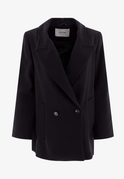 Ivy & Oak Jenna Double-breasted Blazer In Blue