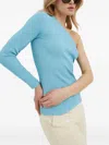 Ivy & Oak One-shoulder Ribbed Top In Multi