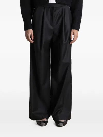 Ivy & Oak Priscilla Wide-leg Trousers In Black