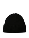 Ivy & Oak Ribbed Beanie In Black