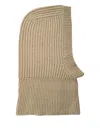 Ivy & Oak Ribbed Wool Balaclava In Neutral
