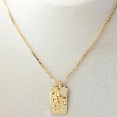 Ivy & Pearl Co. Blooming Grace Pendant In Purple