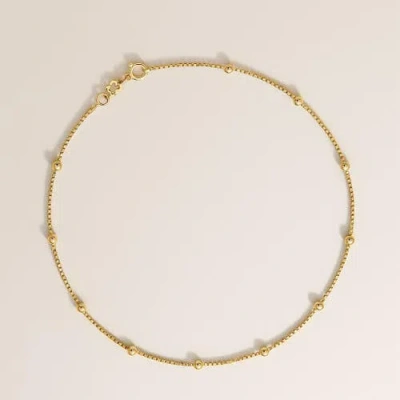 Ivy & Pearl Co. Dainty Dot Necklace In Neutral