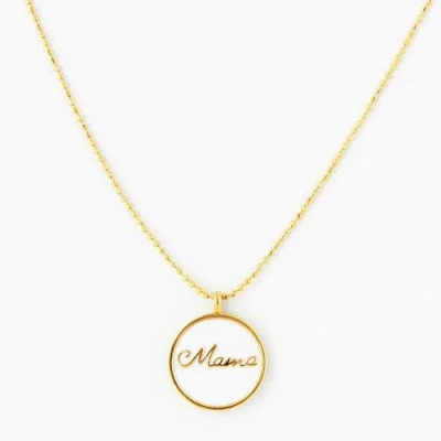 Ivy & Pearl Co. Forever Mama Necklace In Red