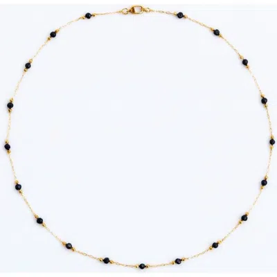 Ivy & Pearl Co. Nocturnal Bead Necklace In Pattern