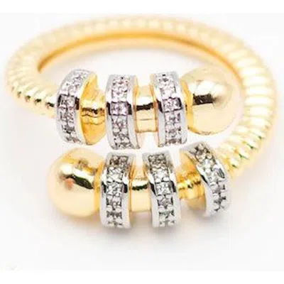 Ivy & Pearl Co. Seraphine Wrap Ring In Pink