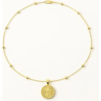 Ivy & Pearl Co. Solara Necklace In Orange