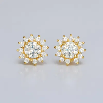 Ivy & Pearl Co. The Aurelia Soleil Studs In Red