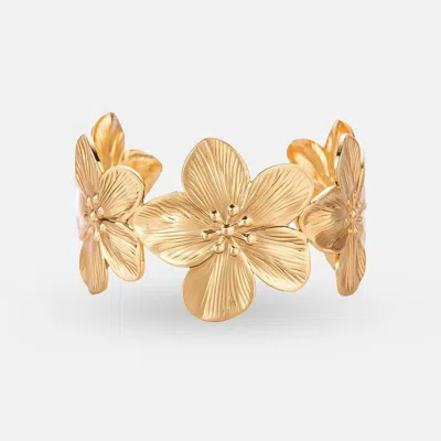 Ivy & Pearl Co. The Beaumont Bloom Cuff In Pink