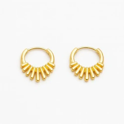 Ivy & Pearl Co. The Bellington Suncrest Hoops In Purple