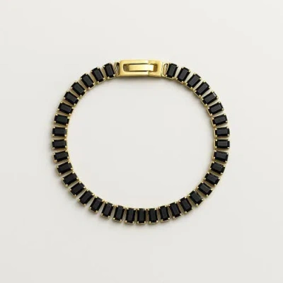 Ivy & Pearl Co. The Belvedere Noir Bracelet In Black